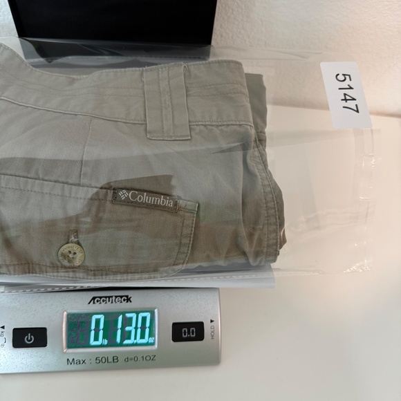 Columbia Capris Women 10 Green Pants Outdoor Lightweight Cotton Pockets 90s Y2K - Picture 11 of 11